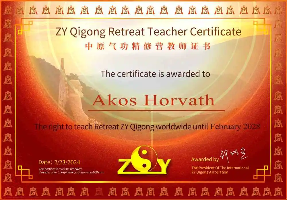 Csikung oktatás Győrben Horváth Ákossal